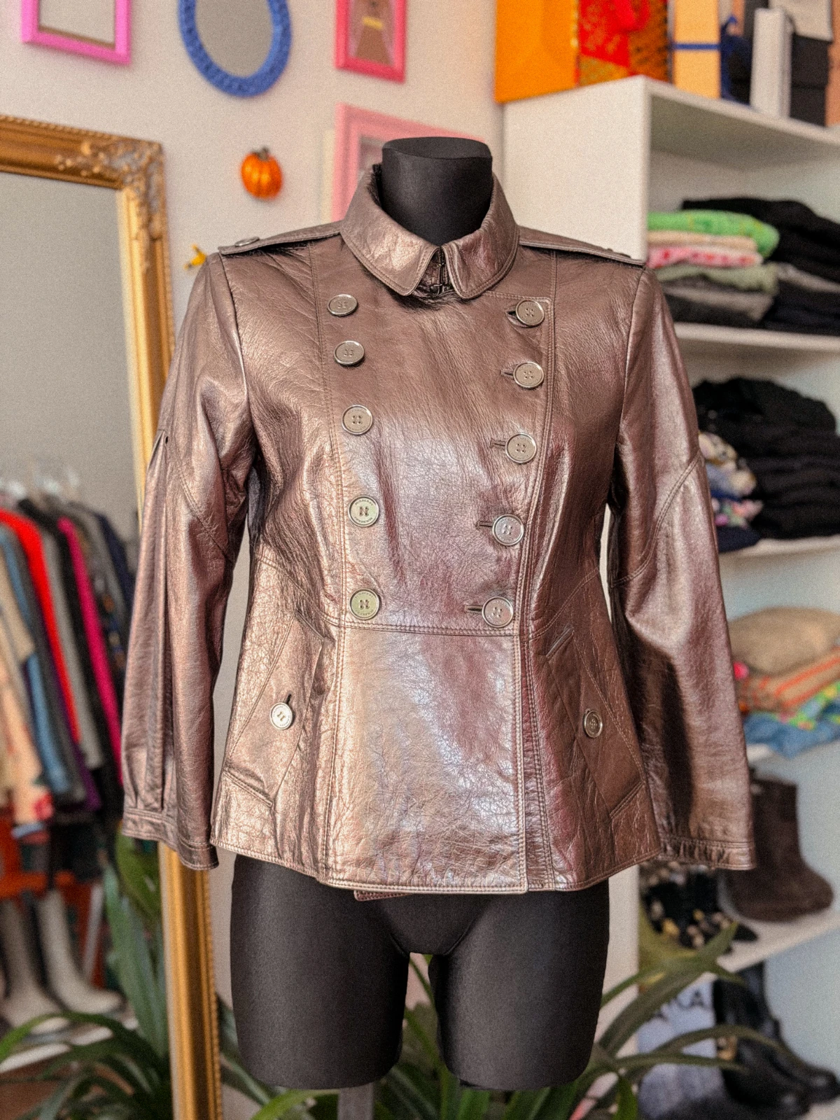burberry odinė striukė8