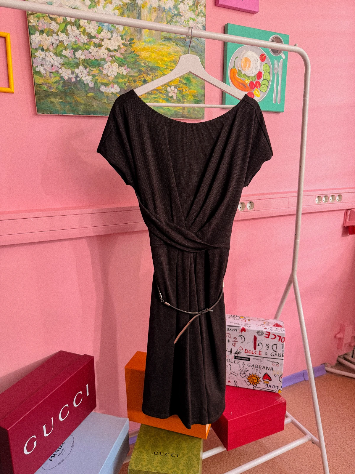 max mara pilka suknelė1