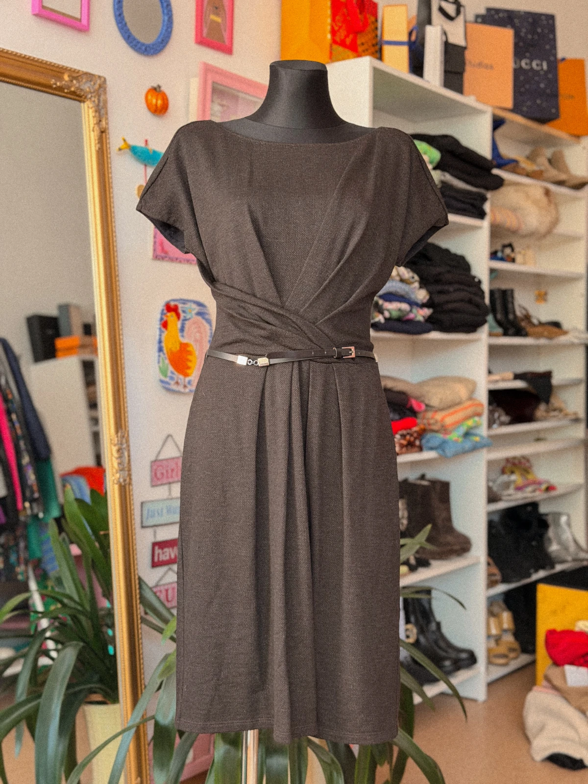 max mara pilka suknelė8