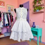 ALEXANDER MCQUEEN nėrinukų suknelė