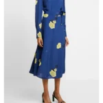 IVY & OAK surišama mėlyna suknelė