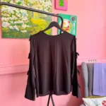 MAX MARA juoda šilkinė palaidinė