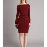 STELLA MCCARTNEY bordo suknelė