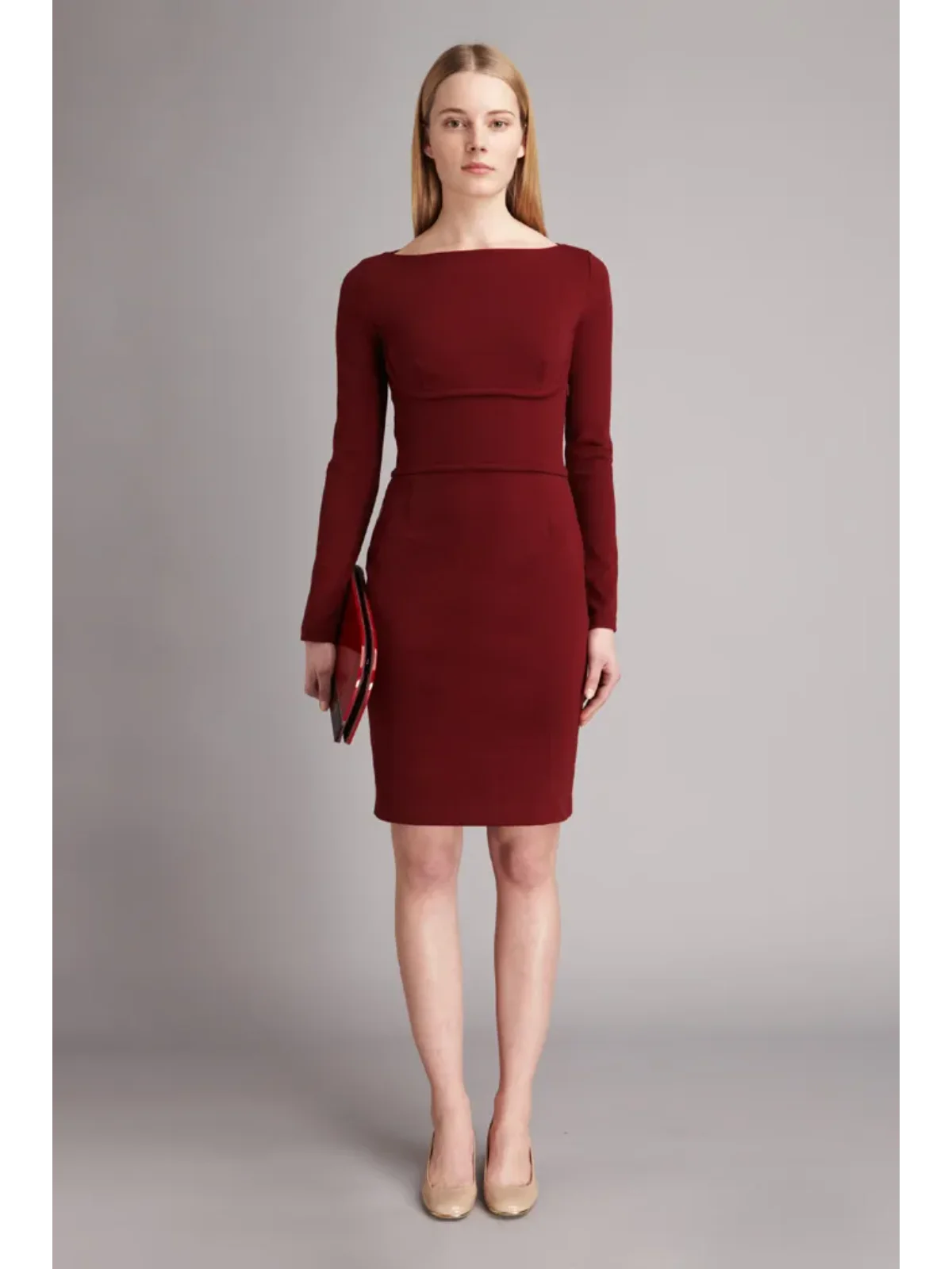 stella-mccartney-bordo-suknele-01 STELLA MCCARTNEY bordo suknelė - Image 1