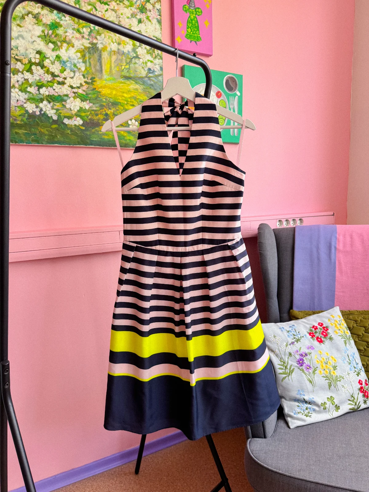 ted-baker-dryzuota-suknele-01 TED BAKER dryžuota suknelė - Image 1